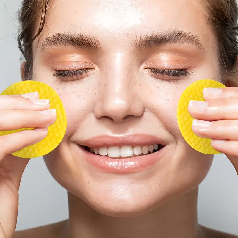 Kojic Acid & Turmeric Cleansing Pads: 60 Pads with Double-Sided Texture for All Light Beige Types - Gentle, Non-Irritating, And Infused with Curcumin, Chamomile, And Turmeric for A Natural Glow, Valentine's Day Gifts